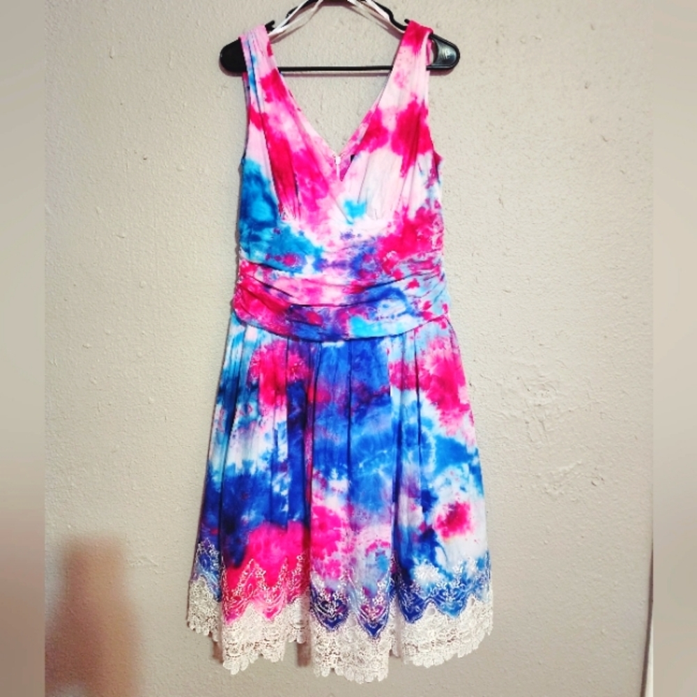 Custom Tie Dye Sun Dress.